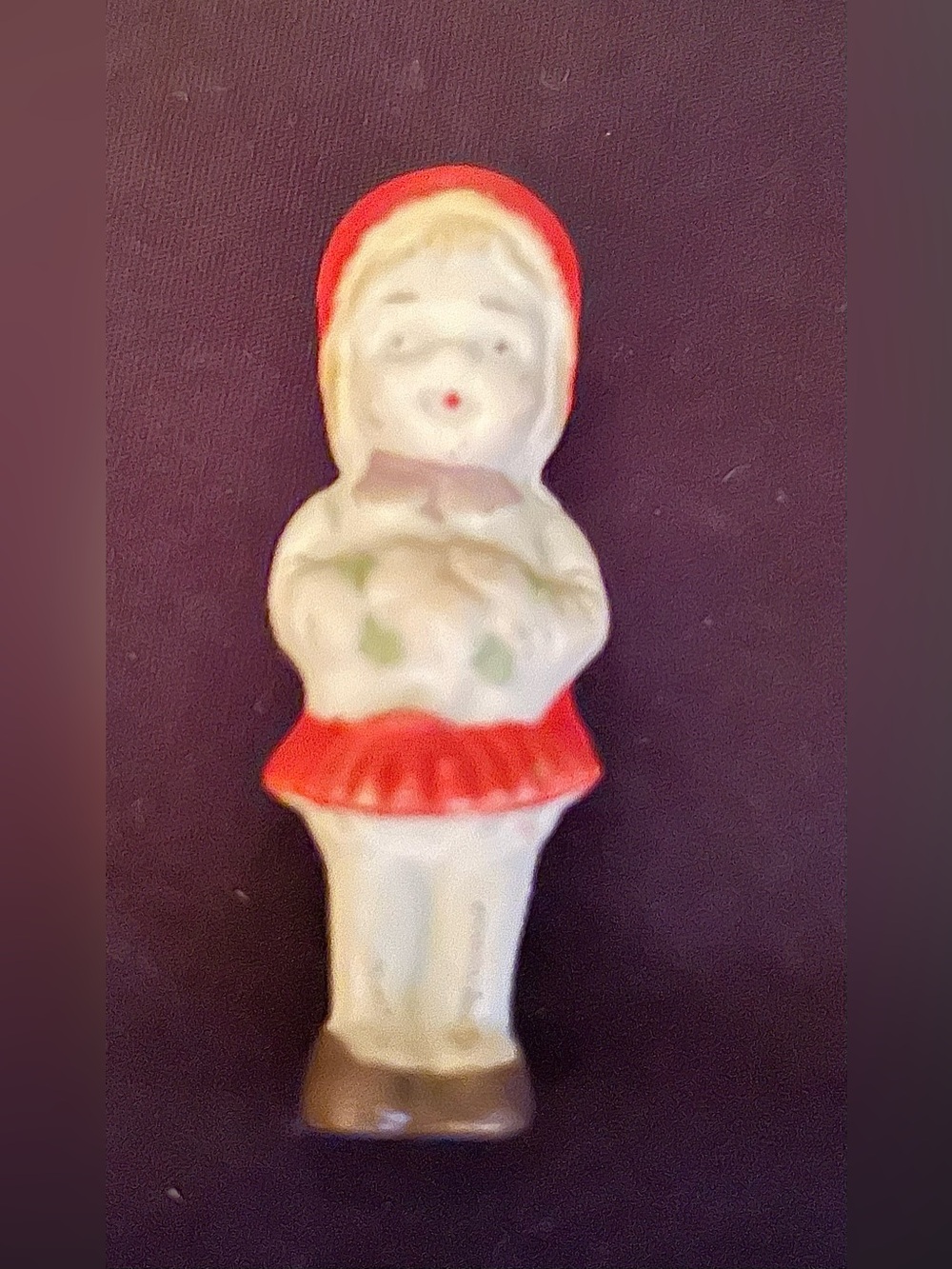 Bisque Frozen Charlotte Penny Doll With Flowers Porcelain – Japan  Antique
